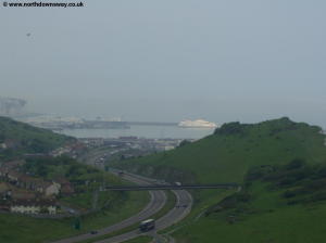 Dover harbour ahead
