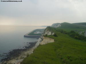 Looking back to Samphire Hoe from Shakespeare Cliff